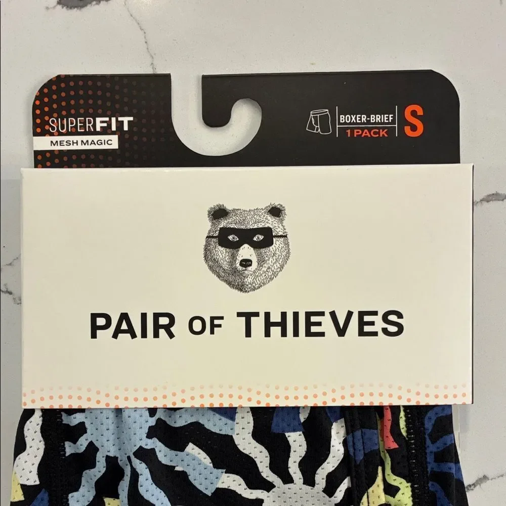 Pair of Thieves Men's Boxer Briefs - Black and Blue